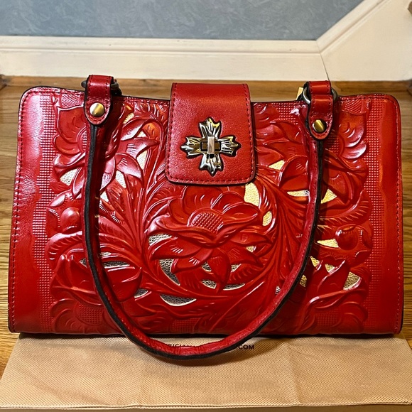 NWT Patricia Nash Tooled Leather Rosina - Picture 2 of 11